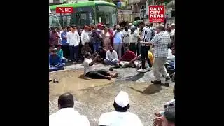 Hadapsar residents protest against the poor condition of their neighbourhood...