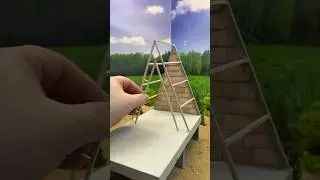 Incredible /\-Tiny house made with mini bricks part 1 #miniature #diy