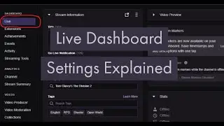 How To Navigate The Live Dashboard On Twitch