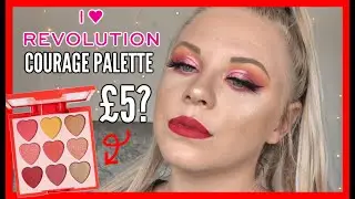 TESTING THE I HEART REVOLUTION COURAGE PALETTE ❤️ | makeupwithalixkate