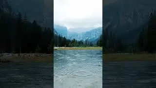 Горный пейзаж под шум дождя и спокойную мелодию, красота #природа #sounds #beautiful #звуки #сон