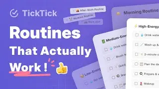 How to Make Every Routine Actually Work | Practical Demo with TickTick｜ADHD-Friendly