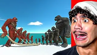 Reagindo a Skar Kings vs King Kongs - Animal Revolt Battle Simulator