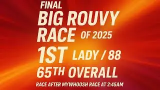FINAL BIG ROUVY RACE OF 2025 | 1090 Racers | 1st Lady | 65th Overall | ROUVY Racing