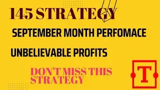 145 strategy malayalam, Sept month performance #baapofchart #145strategy