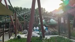 Smurf Express Rollercoaster at Motiongate Dubai