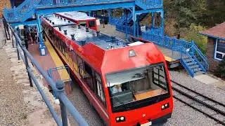 Pikes Peak Train to the top on the cog railway fall 2025
