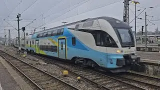 Westbahn Kiss 4010 125 von Wien Westbahnhof bei der Einfahrt in Stuttgart Hbf.
