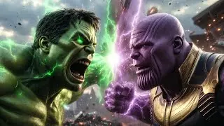 HULK vs THANOS 💥 The Most Brutal Marvel Fight! #Shorts