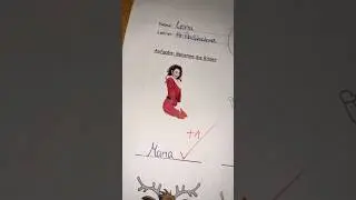 Tolle &Uuml;berraschung von Lena zu Weihnachten ☺️ #schule #test #korrektur #lehrer #asmr