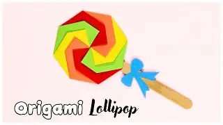 Origami Lollipop Paper Craft
