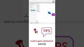 How to use scale a part in solidworks #shorts #solidworks