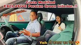 2022 Creta Full Interior Modified | EXCLUSIVE Persian Green @CarStylein