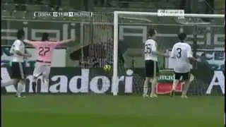Cesena 0-1 Palermo gran goal.Josip Ilicic goal 21-11-2010.flv
