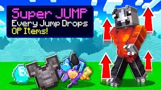MINECRAFT, BUT JUMPING GIVES OP LOOT!