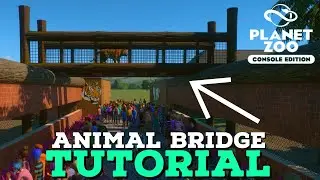 HOW TO BUILD AN ANIMAL BRIGDE IN PLANET ZOO CONSOLE! (TUTORIAL)