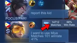 PRANK NOOB MIYA IN SOLO RANK! (then showing them my 14K matches🤣)