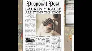 Printable, Vintage Newspaper-Style Wedding Invitations!