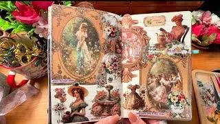 Journaling With Me Relaxing Vintage, Fantasy & Aesthetic#artjournal #collagejournaling #journal