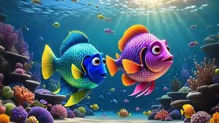 Six Sparkling Fish Swim in a Pond | Fun Counting Song for Kids | Nursery Rhymes and Baby Songs
