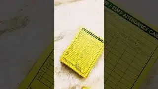 Attendance Card #attendence #attendencecard #cardprinting #printedcards