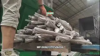 ACSR Cable Chopping & Recycling Machine for Aluminum & Steel Separation  | Armored Cable Shredder