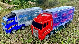 Menemukan Dan Merakit Mobil Mainan, Mobil Polisi, Truk Oleng, Mobil Ambulan, Truk Pasir, Truk Molen,