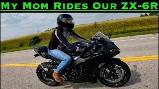 70 Year Old Mom Rides Tuned 2024 Kawasaki Ninja ZX-6R