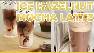 ICE MOCHA HAZELNUT LATTE ☕😋 #Coffee #Mocha #Hazelnut #Latte #Cafe #Drink||RAMZP OFFICIAL||