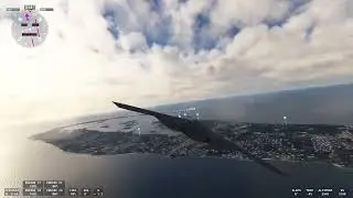 Microsoft Flight Simulator - Bermuda to Denver (Hurricane Melissa)