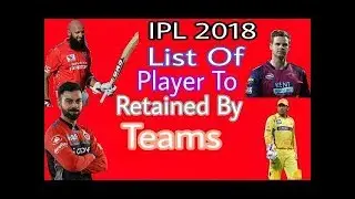 Kohli , Dohni , Rohit among 18 players retained by ipl franchises | IPL 11