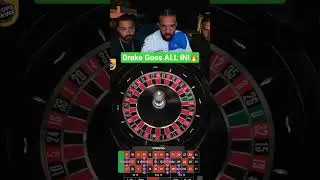 Drake Goes ALL IN On 1 Roulette Spin And Hits Incredible Win! #drake #roulette #casino #maxwin