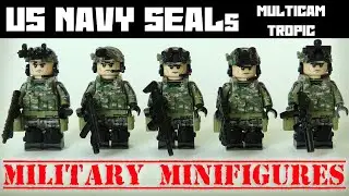 MILITARY MINIFIGURES - US NAVY SEALs - MULTICAM Tropic (Unofficial Lego Aliexpress)