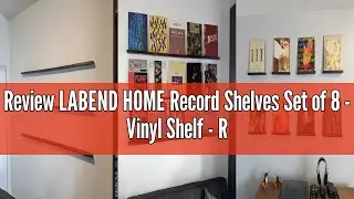 Review LABEND HOME Record Shelves Set of 8 - Vinyl Shelf - Records Display - Record Frame Ledge - Lp
