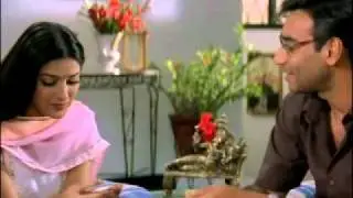 Ajay Devgn & Sonali Bendre meet for the marriage meeting scene from the movie Tera Mera Saath Rahen