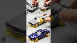 Toy Car Glow-Up: The Custom Paint Restore! #shorts #satisfying #automobile #DreamScreenAI