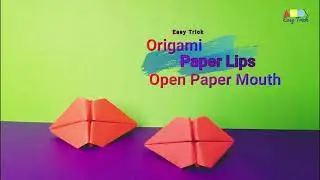 How to make Paper LIPS | DIY Lips / Origami Paper LIPS/ Easy Origami / Kids School Craft