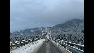 Portland Oregon Driving - After Snow Storm