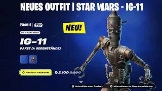 Fortnite | Item Shop | NEUER Star Wars Skin | IG-11 & Grogu aus 