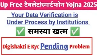 Your data is Under Process by Institutions  ✅ digishakti e kyc Pending Problem