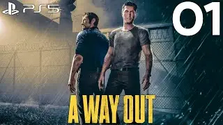 A way out - part 1 (CO-OP) Gameplay Walkthrough [PS5] - No Commentary