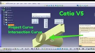 Catia V5 Wireframe and Surface Design | Intersection And Project Curve |