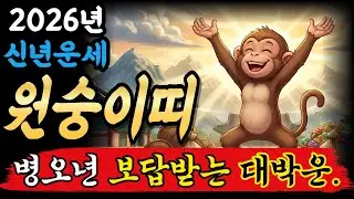원숭이띠 여러분 2026년 그 노고에 대한 보답이 옵니다