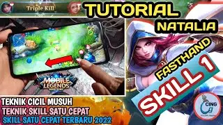 Tutorial jago FASTHAND Natalia SKILL 1 terbaru || skill mencicil darah lawan Natalia mobile legends
