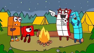 New, Numberblocks go on a camping trip | Numberblocks fanmade coloring story