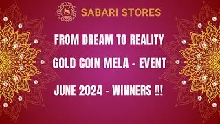JUNE 2024 - GOLD COIN MELA CONTEST EVENT - Winners announced !!!