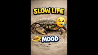 🦀 This Crab Is Moving Like It&rsquo;s Monday 😭 #ShortsSlow| Slow Moving Crab - Crab 01 | The Amusement