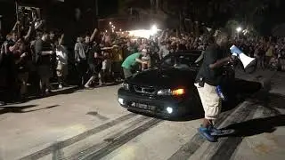 Twin turbo cobra burnout