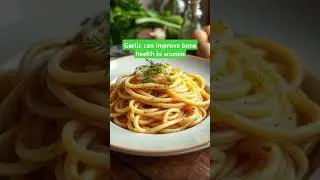 Garlic can improve bone health in women ##shorts #facts #garlic #bonehealth #womenshealth #nutrition
