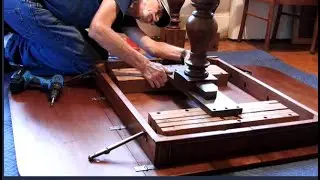 Restoring vintage Duncan Phyfe style dinning table and Pioneer Tablepad step-by-step